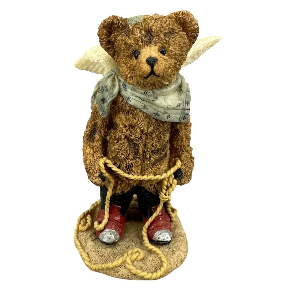 Vintage Teddy Angels Cowboy Murray Angel Bear Figurine 1994 Have a‎ Doo Da Day